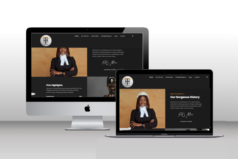 RA Mamza LLP – Professional Law Firm Website