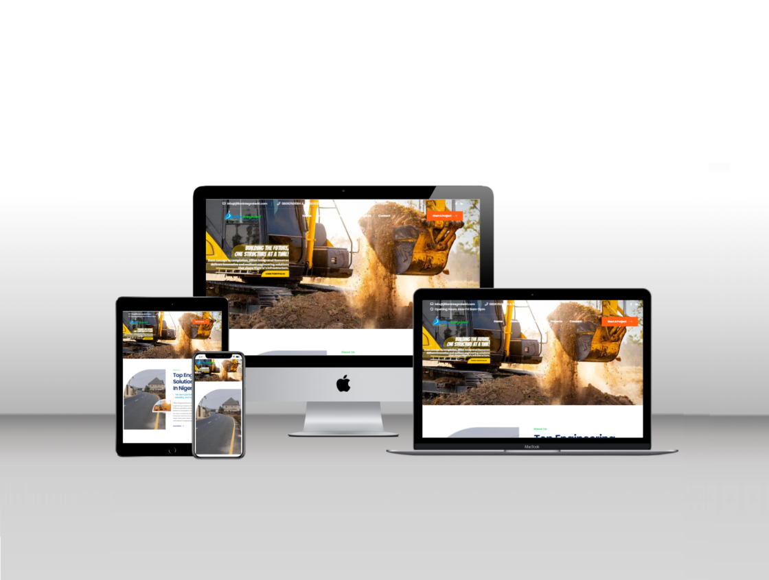 Jillian Integrated Resources Ltd – Construction Company Website, Nigeria